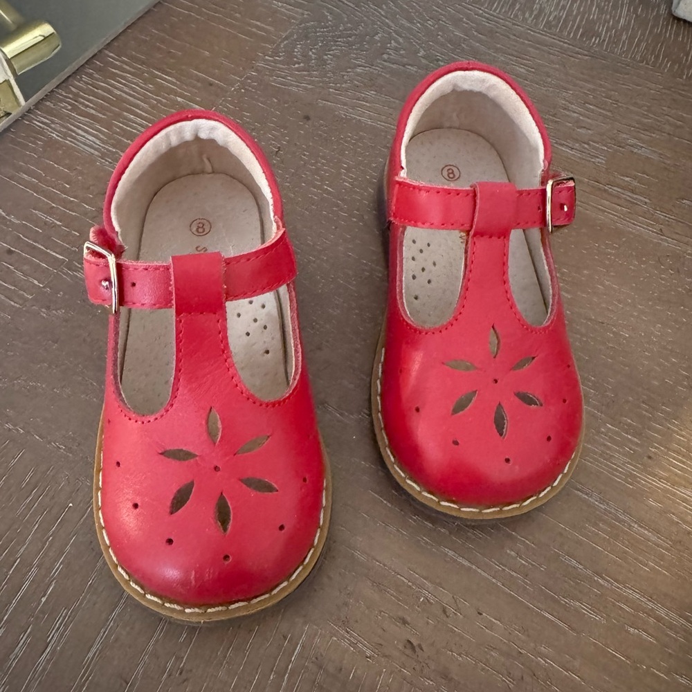 Classic Red Kids Shoes